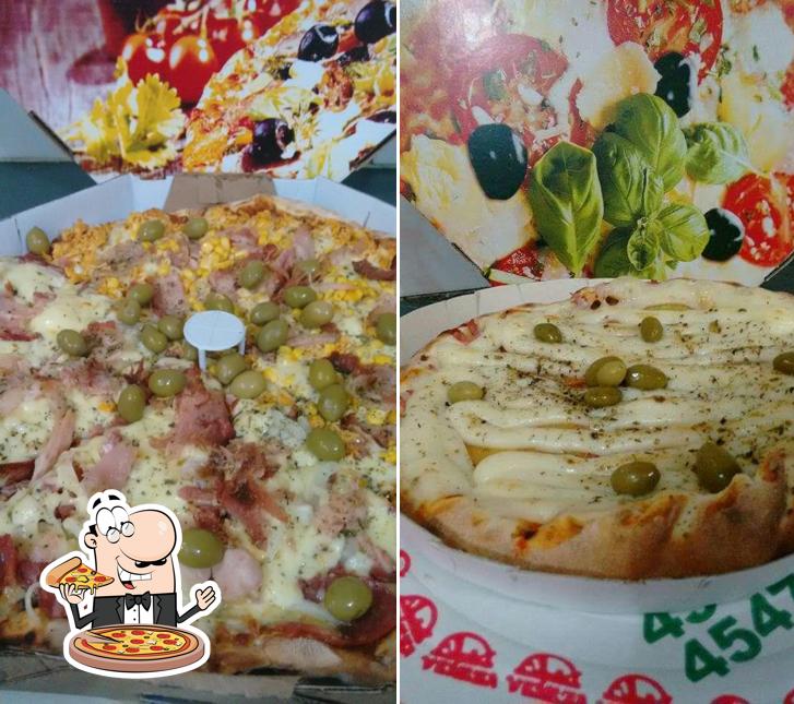 Consiga diversos tipos de pizza