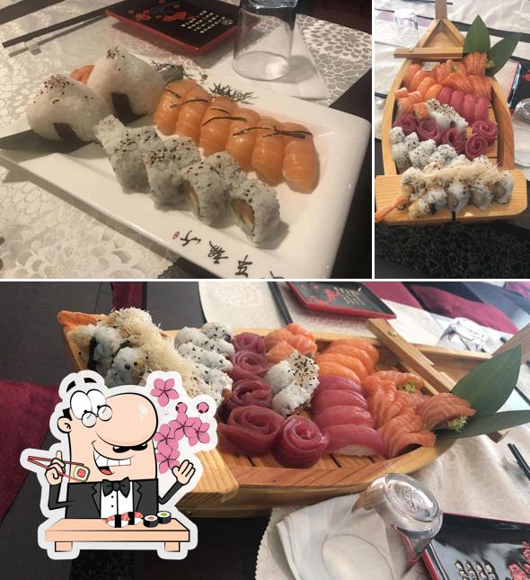 Prenditi le diverse opzioni di sushi