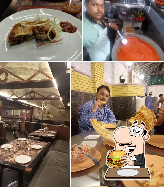 Get a burger at Utsav Garden
