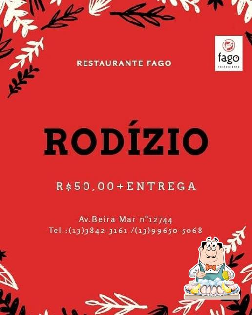 Peça frutos do mar no Restaurante Fago