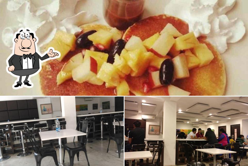 Sandy's Chocolate Laboratory is distinguished by interior and food