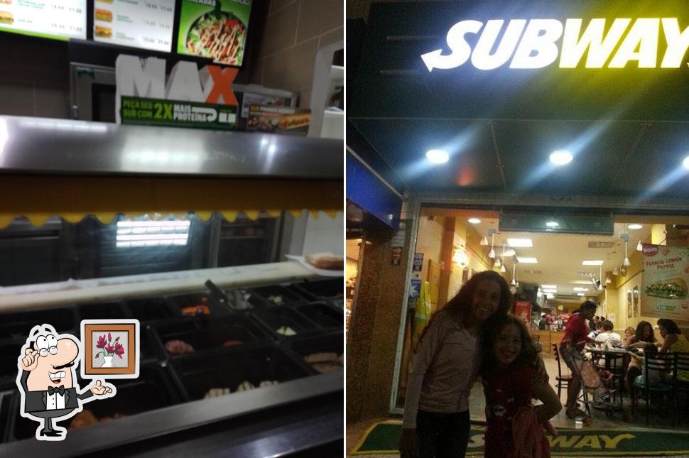 O interior do Subway