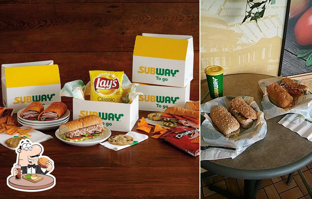 Try out a burger at Subway