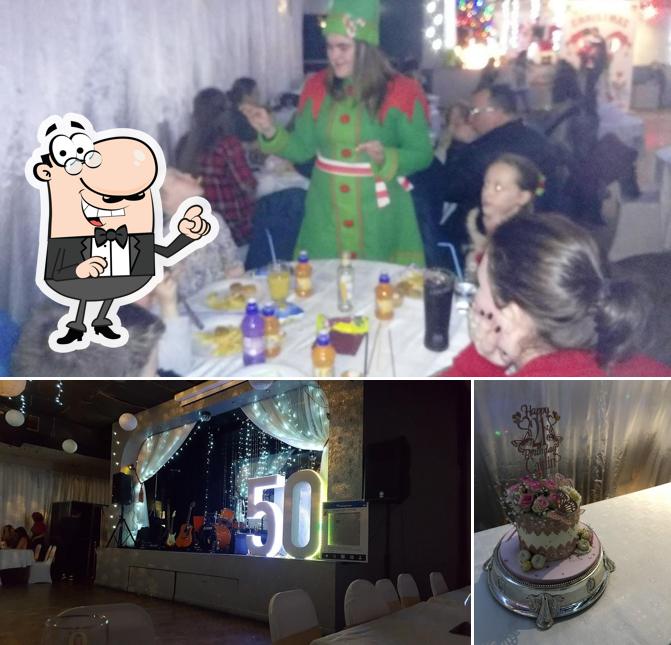 The image of interior and food at Orrell Park Ballroom