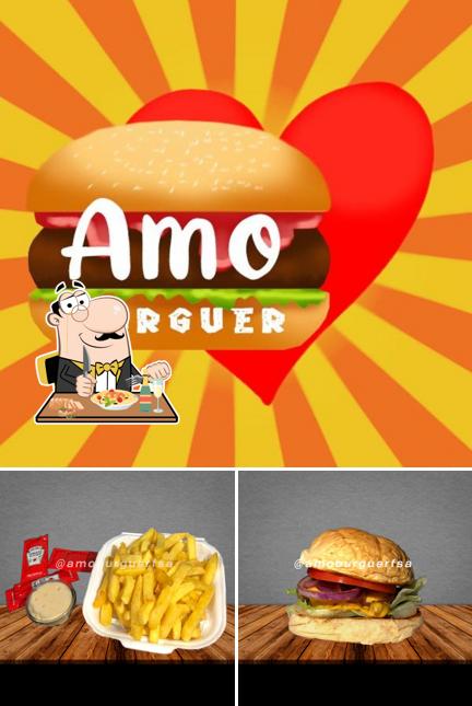 Comida em AMO BURGUER