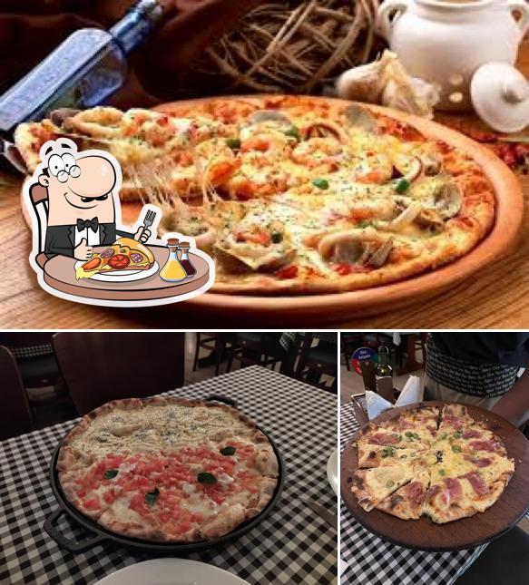 Escolha pizza no Don Áureo Forneria