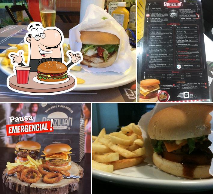Consiga um hambúrguer no Brazilian American Burgers - Sudoeste