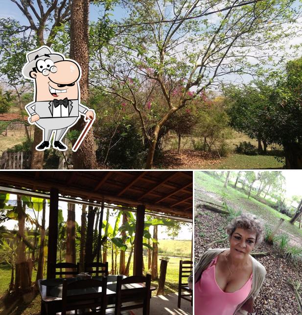 o exterior é uma característica importante do Restaurante Rancho Feliz