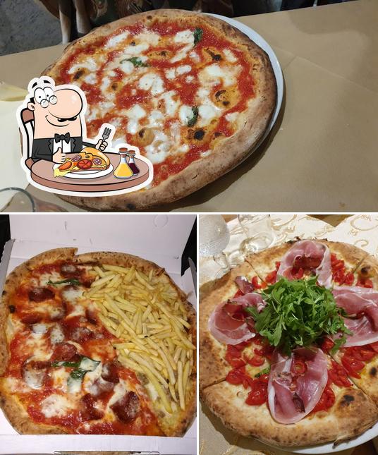 Essayez des pizzas à Ristorante Villa Fontana