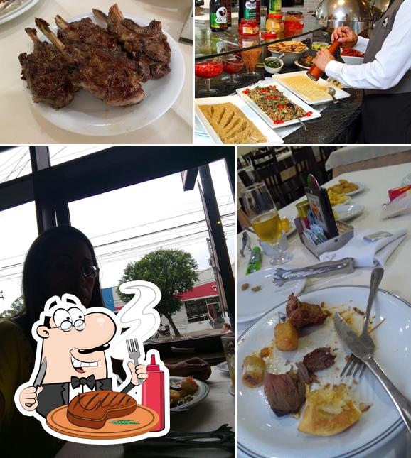 Escolha refeições de carne no Churrascaria Tordilho Sbc