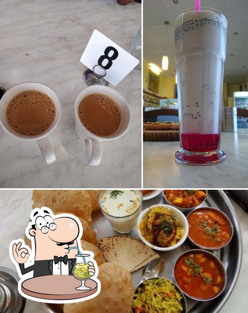 Among different things one can find drink and food at Mumbai Chaat