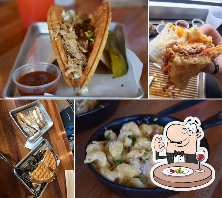 Bruxie Original Fried Chicken & Waffle Sandwich, 3782 S Las Vegas Blvd ...