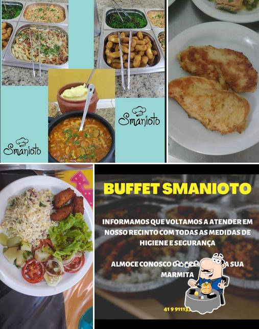 Platos en Buffet Smanioto Comida Caseira