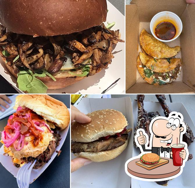 Try out a burger at Smorgasburg