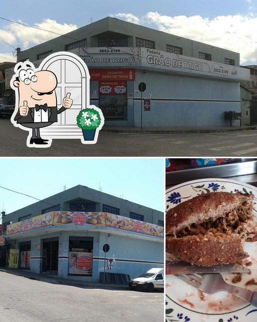 A foto da exterior e comida no Padaria São João