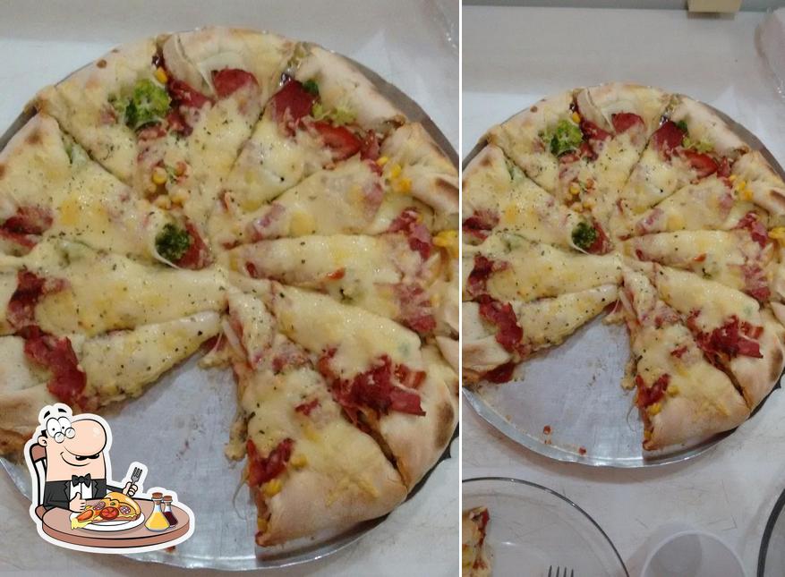 Escolha pizza no Pizzaria Hum