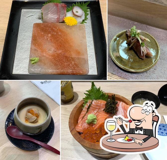 Food at Tsukiji Aozora Sandaime