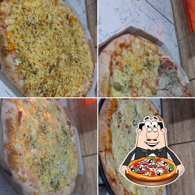 Escolha pizza no Restaurante Família Fernandes