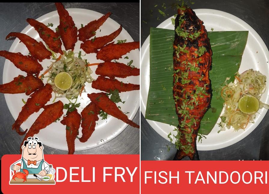 Get various seafood dishes served at Shree Chakra Restaurant And Bar