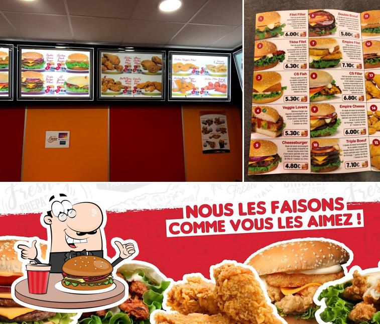 Prenez un hamburger à Chicken Spot Evry