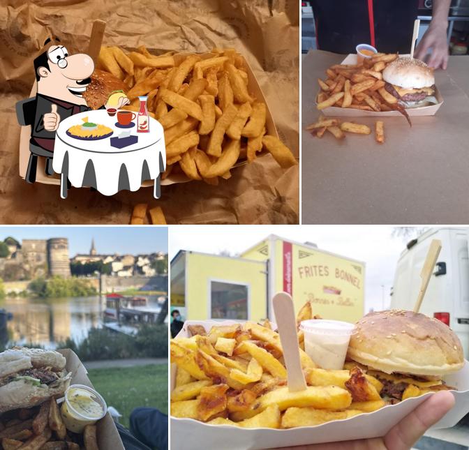 Commandez un hamburger à FRITES BONNEL