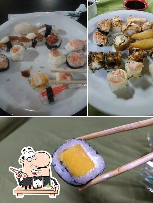 Prove diversas opções de sushi