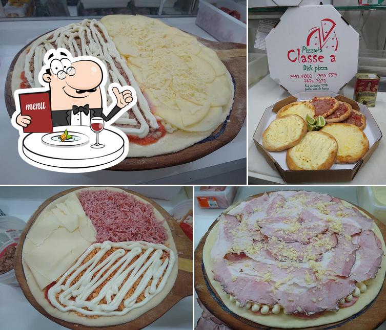 Comida em Pizzaria Classe A