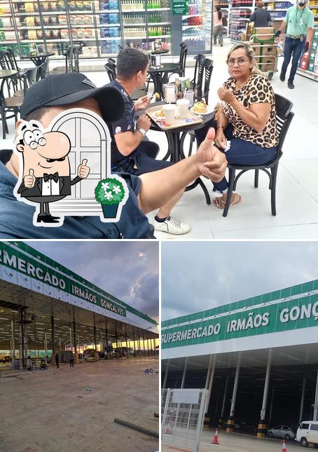 Entre diversos coisas, exterior e interior podem ser encontrados no Supermercado Irmãos Gonçalves Zona Central