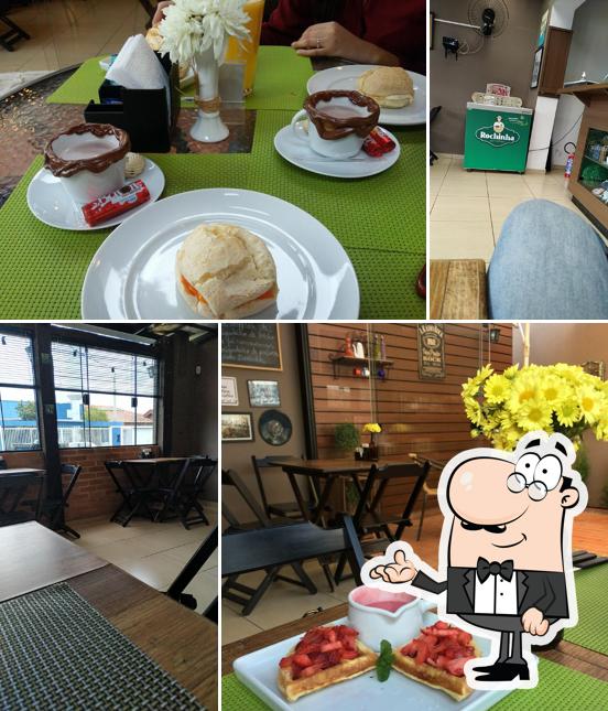 O interior do Sunset Café