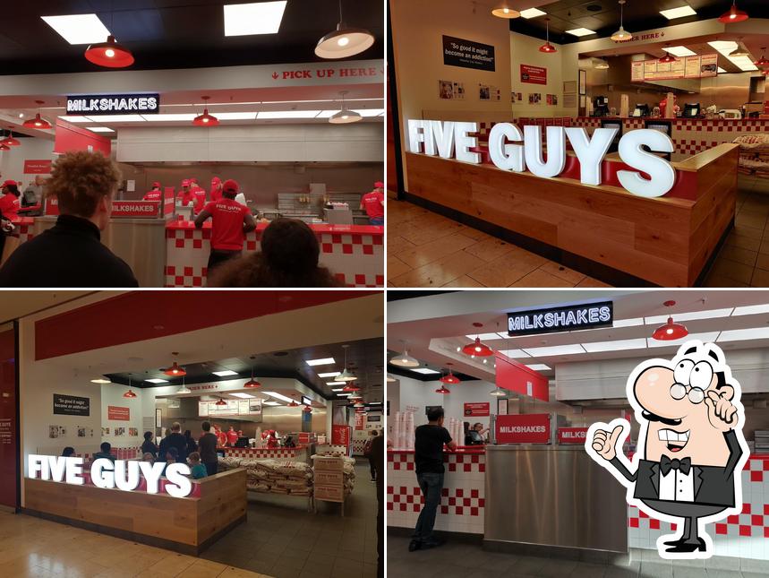 L'intérieur de Five Guys Essen Limbecker Platz