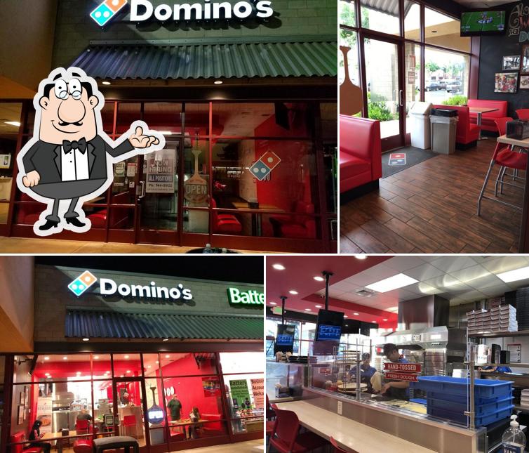 El interior de Domino's Pizza