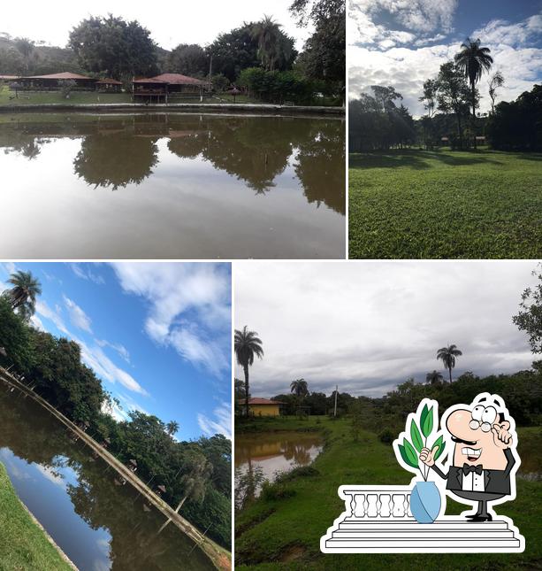 Veja a área externa do Duzé Pesqueiro