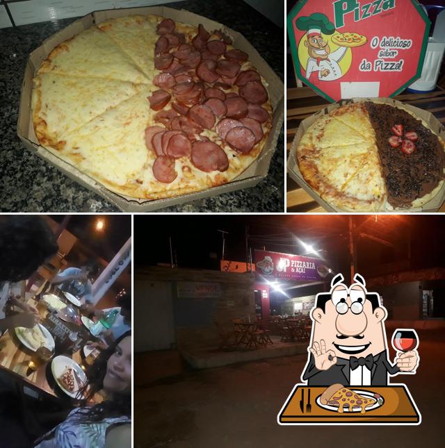 Peça diferentes variedades de pizza