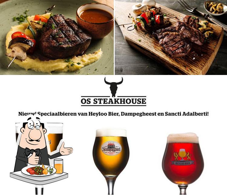 Os Steakhouse se distingue par sa nourriture et de l'alcool