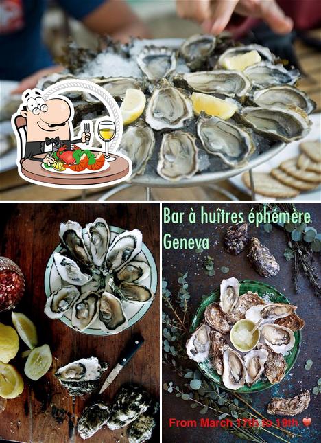 Commandez des fruits de mer à bar à huîtres ephemère