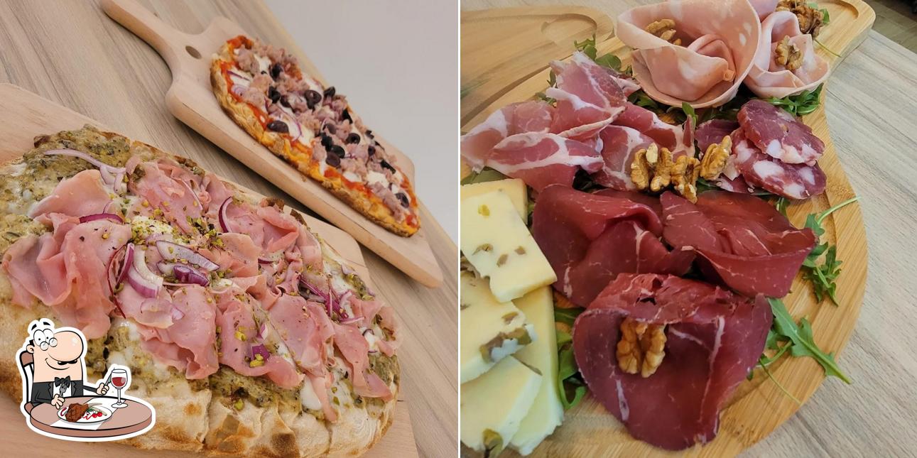 Che bella pinsa"ta al bar Italia offre pasti a base di carne