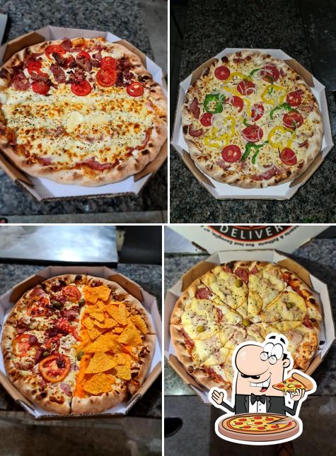 Peça diversos variedades de pizza