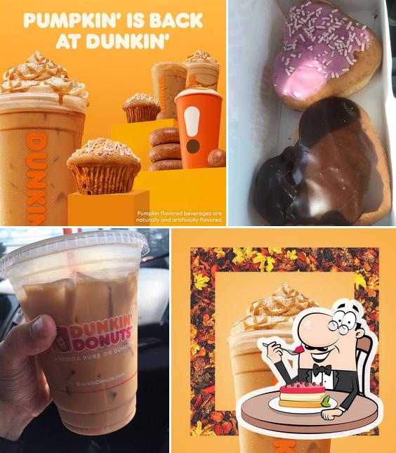Dunkin' provides a variety of sweet dishes
