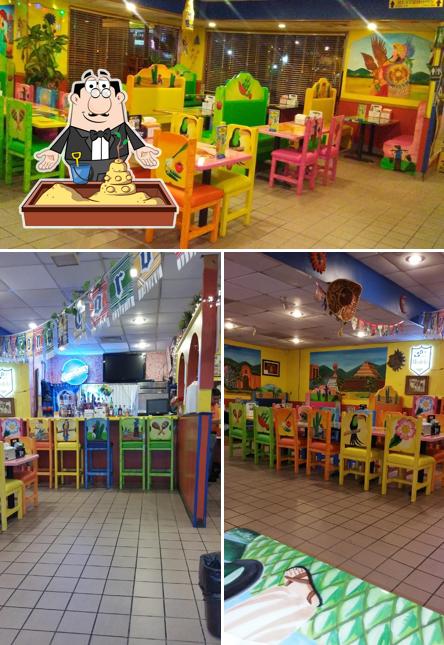 The restaurant's play area and interior