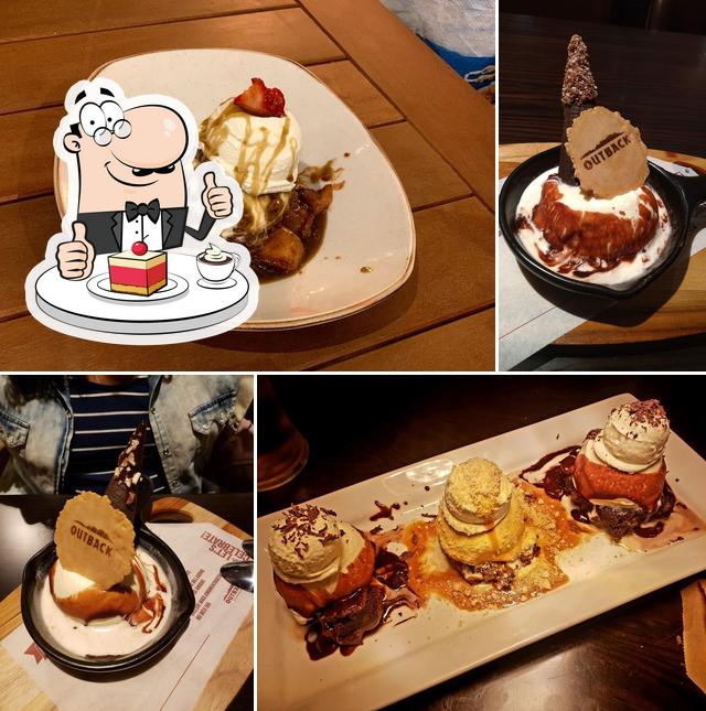 Restaurante Outback Steakhouse oferece uma escolha de pratos doces