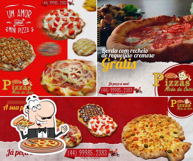 Peça diversos variedades de pizza