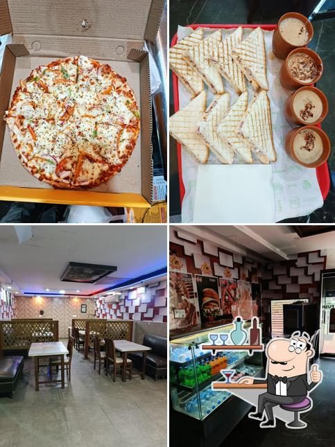 Check out the picture depicting interior and food at Republic of Chicken