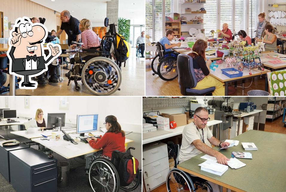 Dai un'occhiata agli interni di Wohn- und Bürozentrum für Körperbehinderte (WBZ)