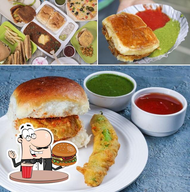 Get a burger at Jay Bhavani Vadapav