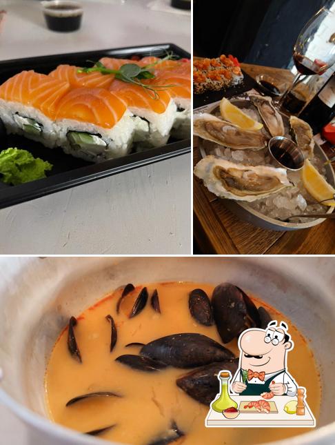 В "Mr. Choo" вы можете отведать различные блюда с морепродуктами