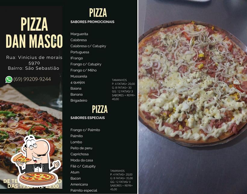 No Pizzaria Dan Masco, você pode pedir pizza