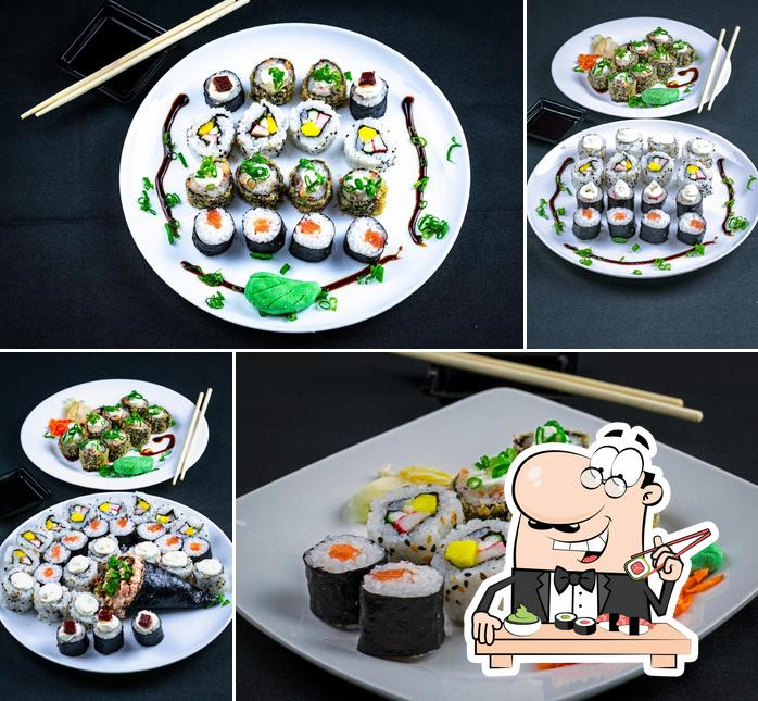 Prove diversas opções de sushi