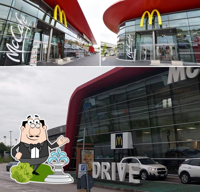 L'extérieur de McDonald's