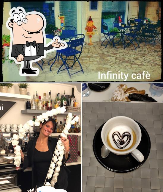 Gli interni di Infinity Caffè