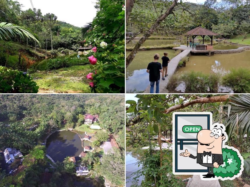 Veja imagens do exterior do Pesque Pague Paraíso da Pesca